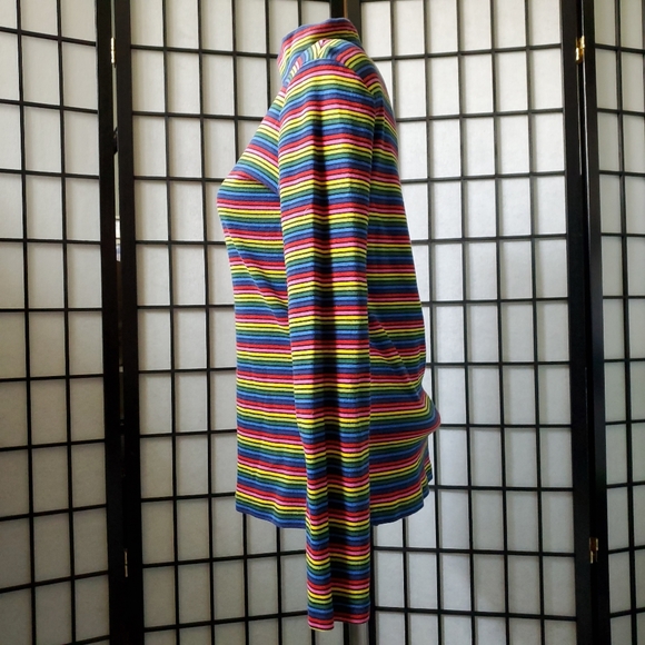 Jones New York Sport Rainbow Turtleneck Size Large - Picture 5 of 11